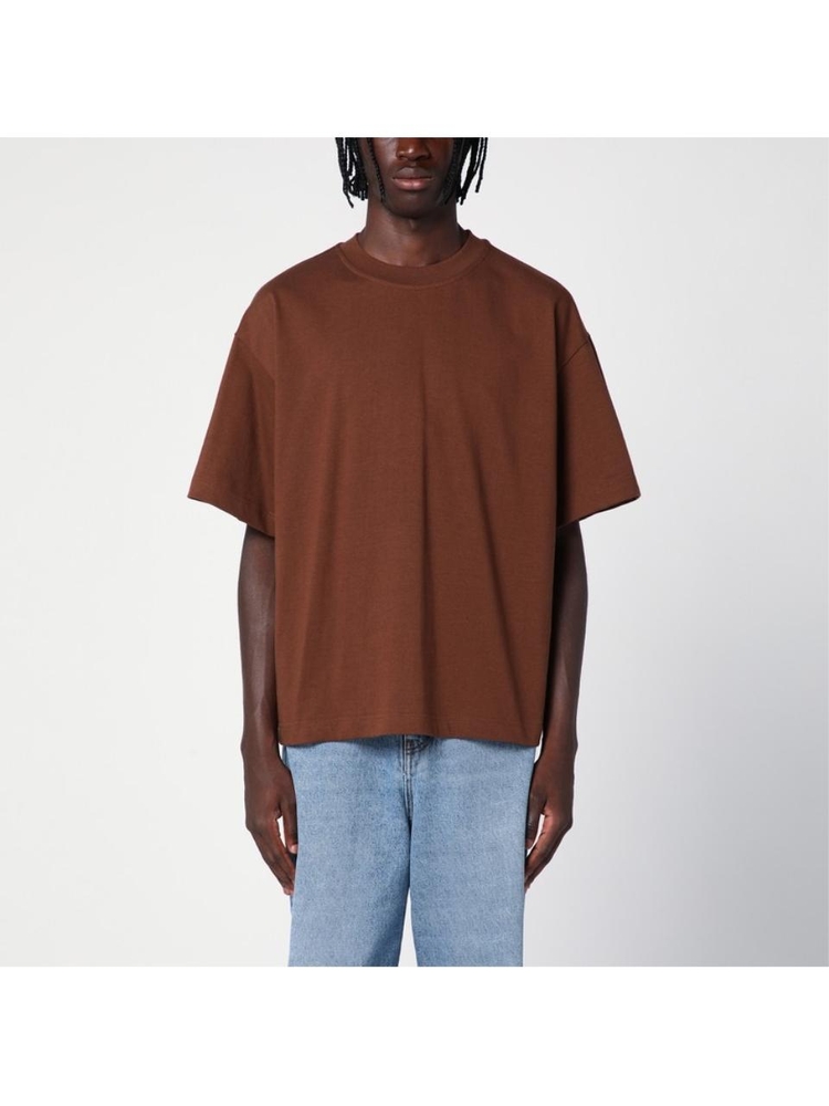 세퍼 FW24 Sefr Brown cotton crew-neck T-shirt SS24ATELIERCO Brown