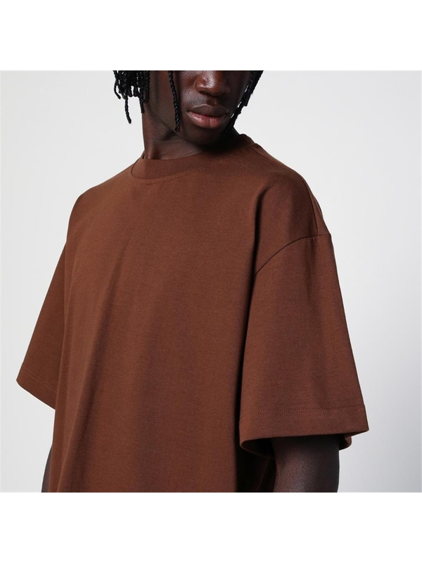 세퍼 FW24 Sefr Brown cotton crew-neck T-shirt SS24ATELIERCO Brown