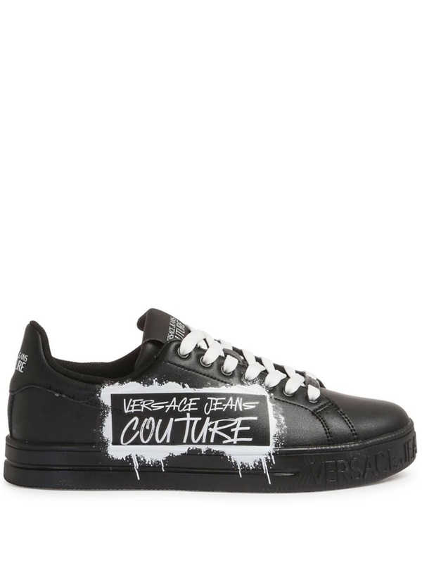 베르사체 진스 꾸뛰르 FW24 VERSACE JEANS COUTURE Sneakers Black 77YA3SKCZP307899 Black