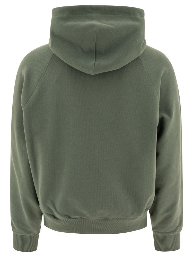 아미 FW24 Ami Alexandre Mattiussi hoodie USW224.7474013 Green