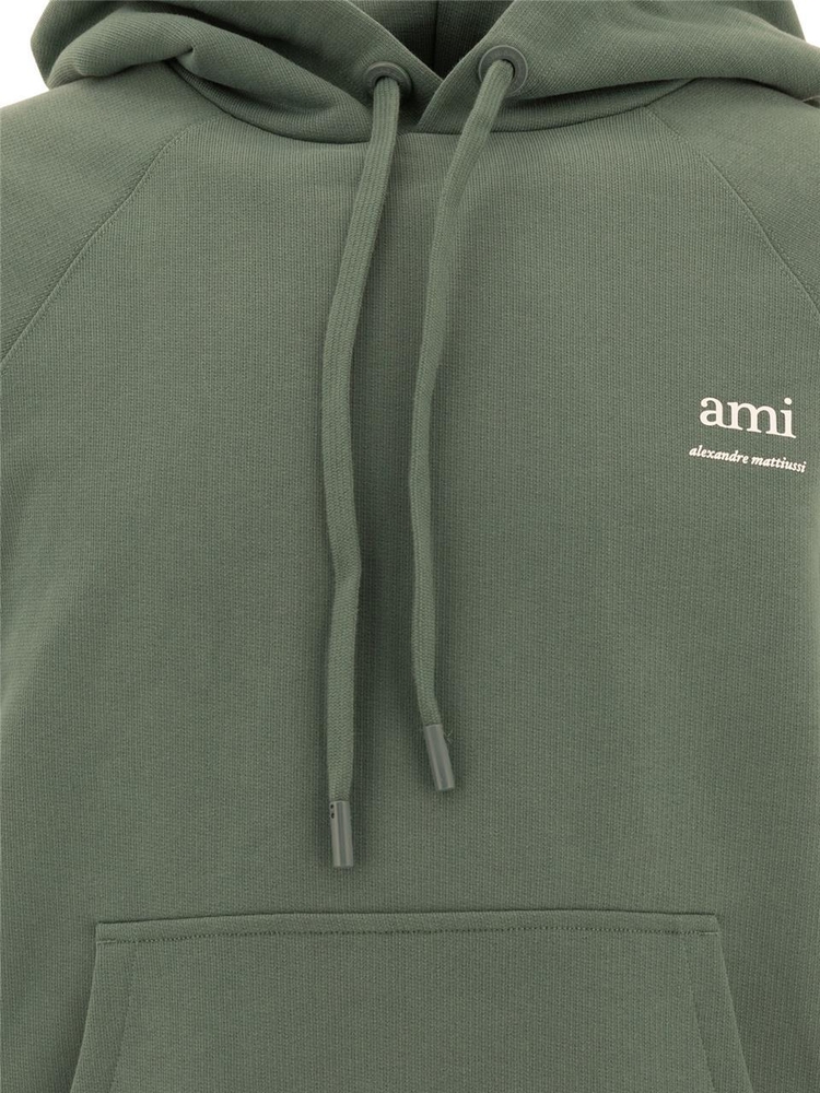 아미 FW24 Ami Alexandre Mattiussi hoodie USW224.7474013 Green