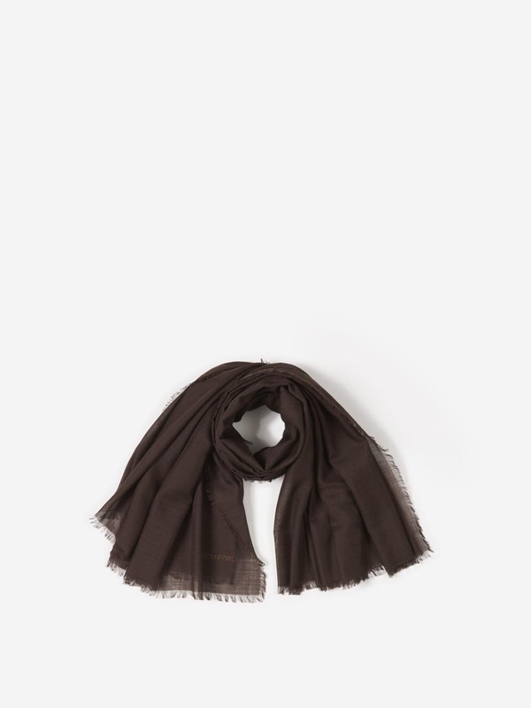 톰 포드 FW24 Logo Wool Scarf SSD016-WSS22SSD016-WSS22 One Color