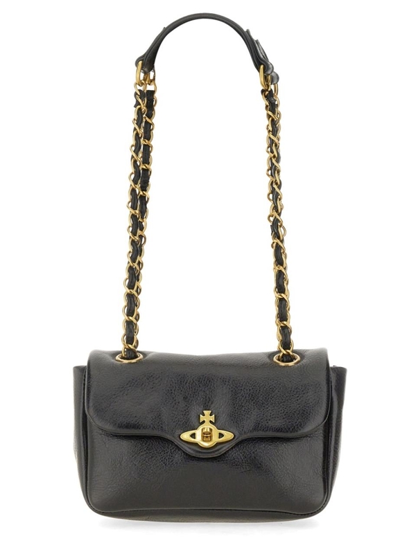 비비안웨스트우드 FW24 SHOULDER BAG ANITA 46030004W_L0067N401 BLACK