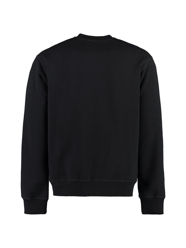 디스퀘어드2 FW23 Printed cotton sweatshirt S79GU0107S25516_900 black