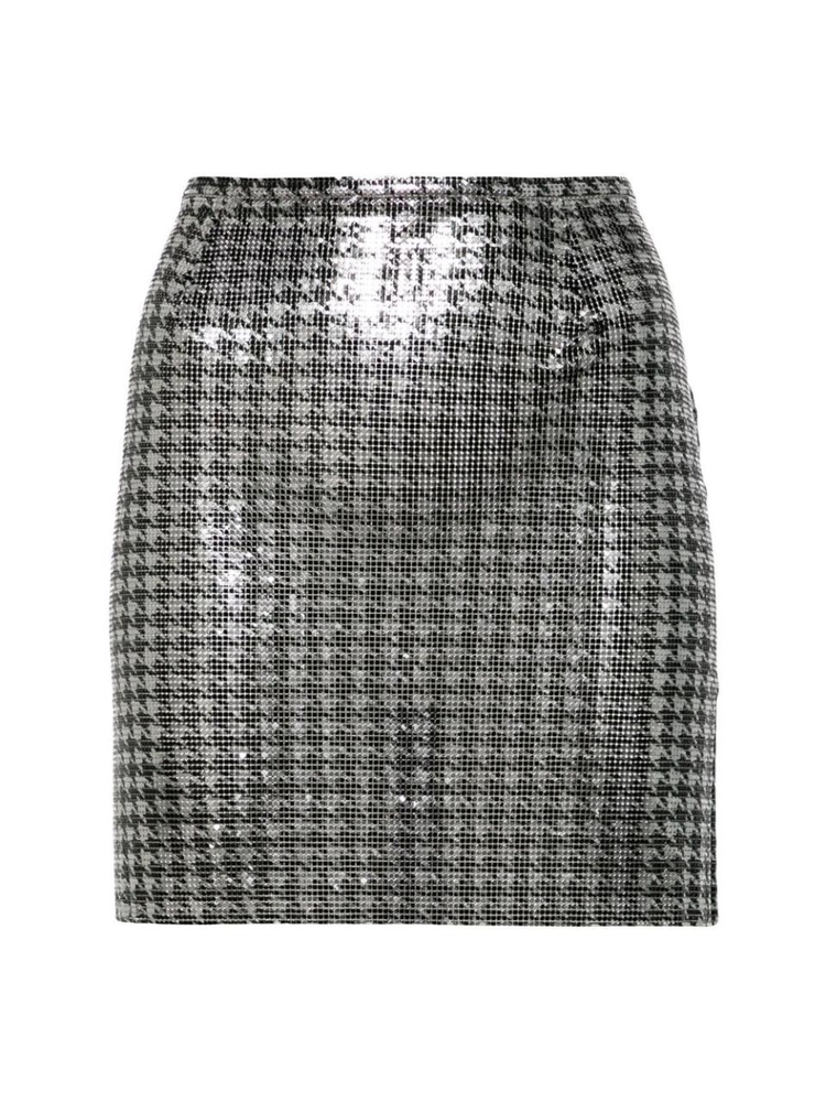 파코라반 FW24 Skirt Paco Rabanne 24HIJU012 MH0013 V306 SILVER/GREEN