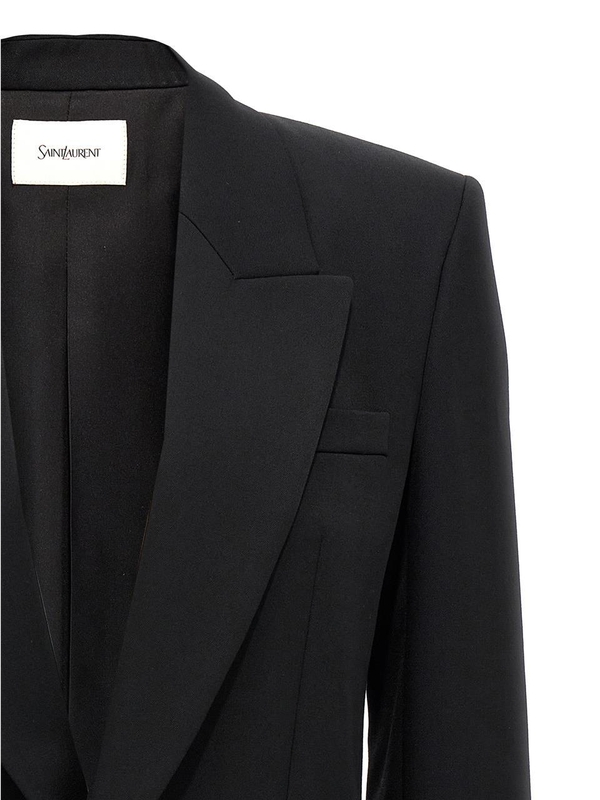 생로랑 FW24 Single-breasted wool blazer 807320Y7E631000 Black  