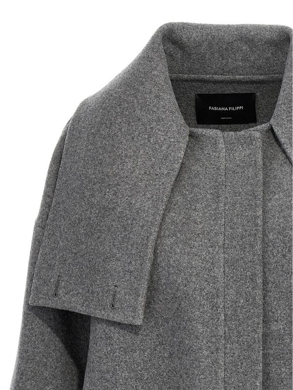 파비아나필리피 FW24 Wool coat CTD224F713D7528179 Gray