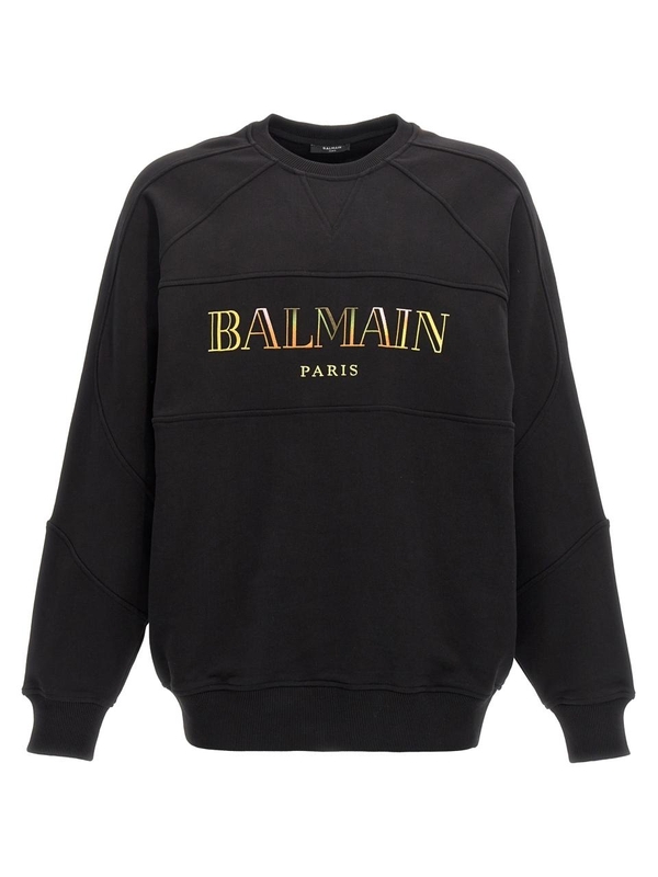 발망 FW24 Balmain Vintage sweatshirt DH0JS118BC81EAH Black  