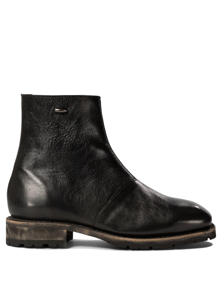 아워레가시 FW24 Engine ankle boots A4247EDBDEEP BLACK LEATHER Black  