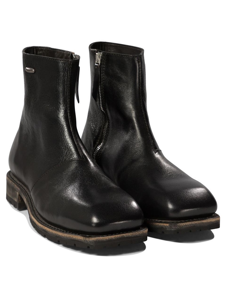 아워레가시 FW24 Engine ankle boots A4247EDBDEEP BLACK LEATHER Black  