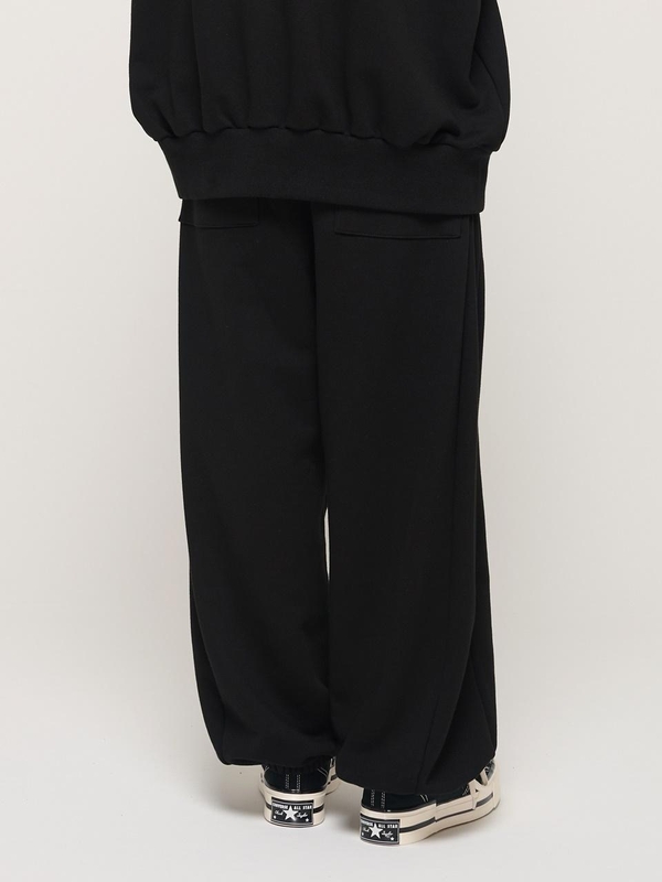 NICK COMFY WIDE TERRY JOGGER PANTS (BLACK)