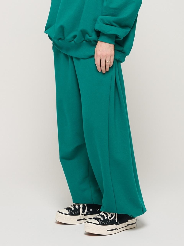 NICK COMFY WIDE TERRY JOGGER PANTS (GREEN)