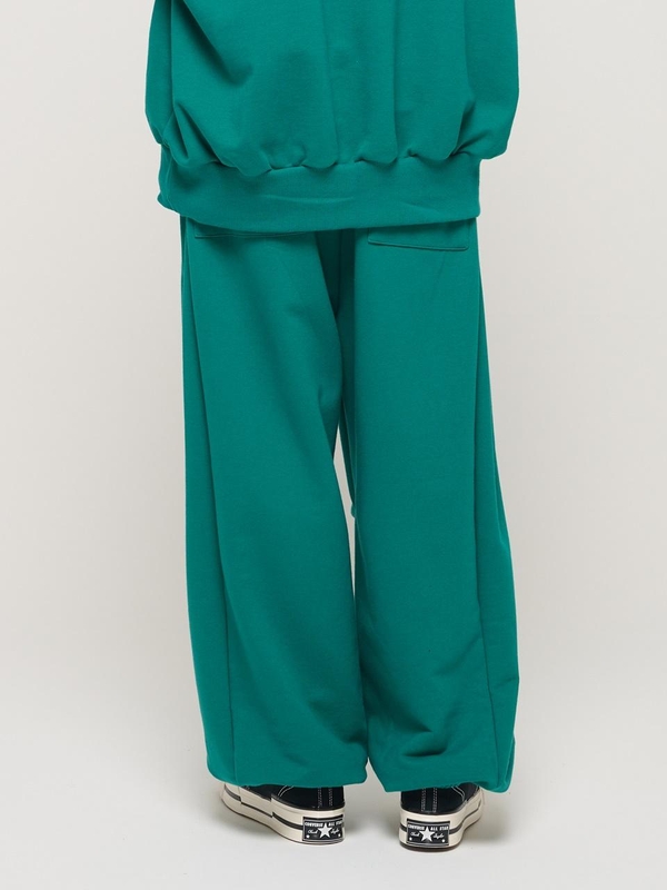 NICK COMFY WIDE TERRY JOGGER PANTS (GREEN)