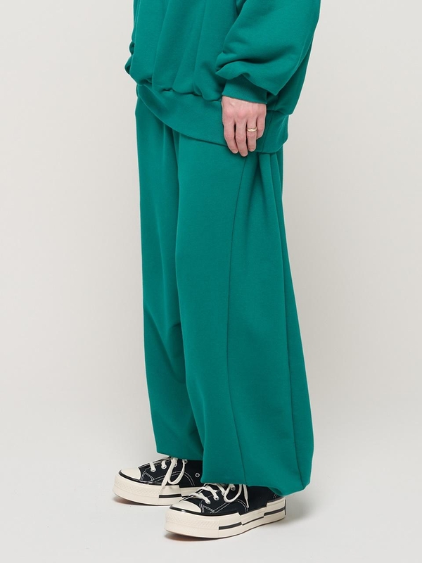 NICK COMFY WIDE TERRY JOGGER PANTS (GREEN)