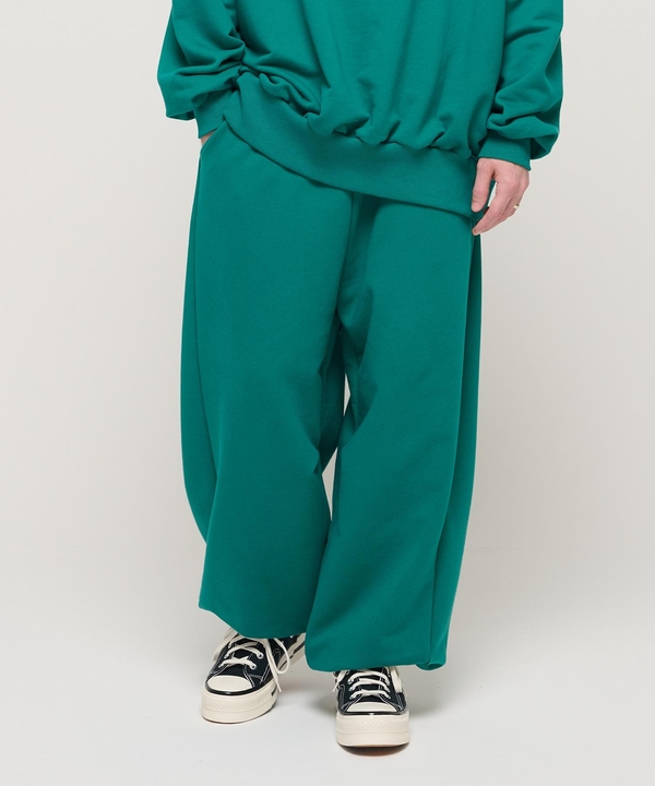 NICK COMFY WIDE TERRY JOGGER PANTS (GREEN)