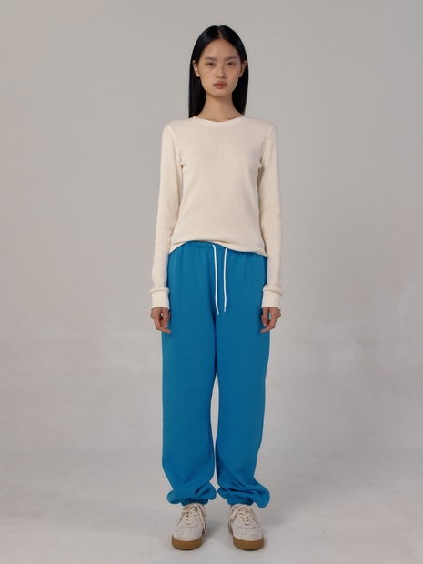 Soft Fleece Sweat Pants (Marine Blue)