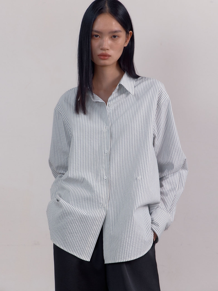 Over Stripe Shirts (Ivory)