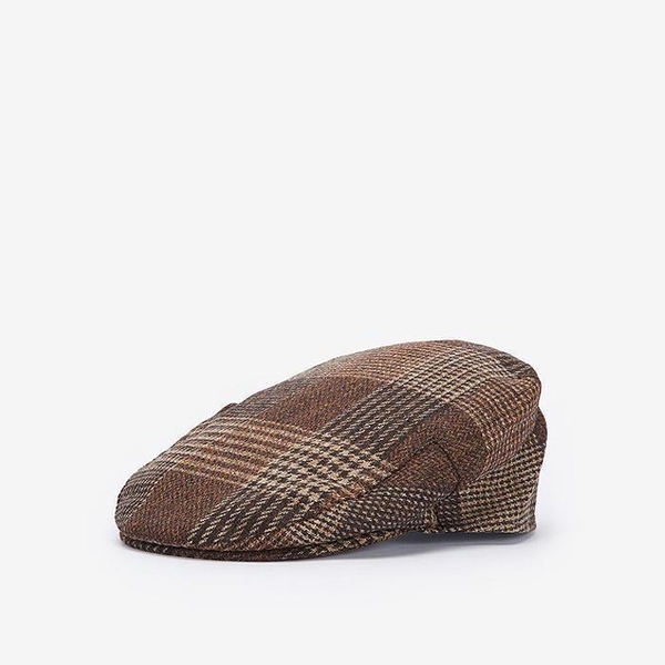 바버 남성 Deveron Tweed Flat 캡 MHA0858RU51