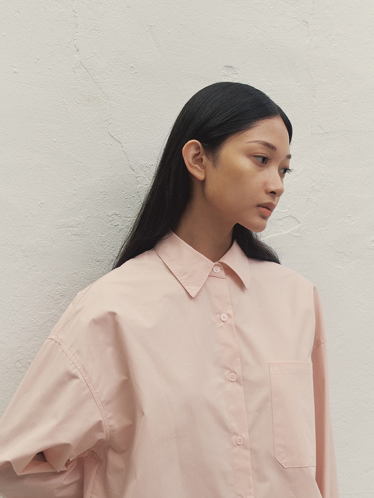 BASIC OVERSIZED-FIT LOGO SHIRT PINK MBDFTO008PK