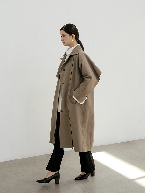 Multi Flap Trench Coat