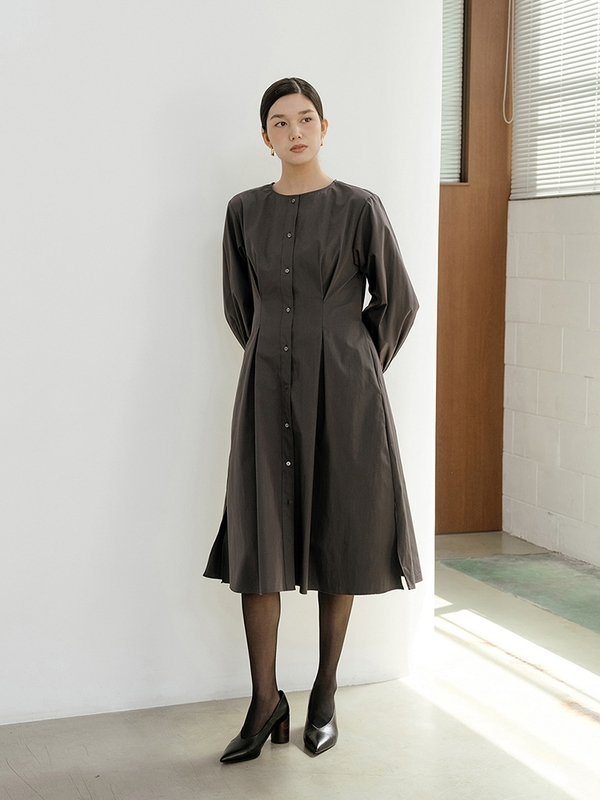 Charcoal Darted Dress