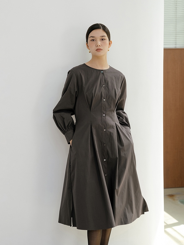 Charcoal Darted Dress