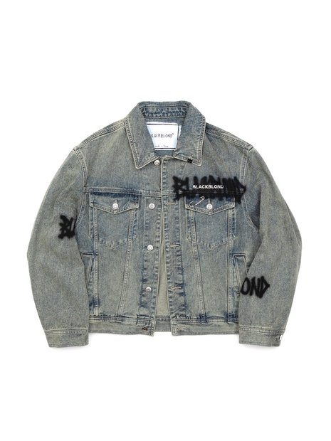 BBD Graffiti Metal Logo Denim Jacket (Rusty Blue)