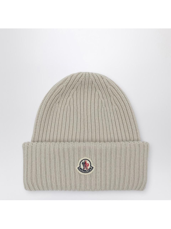 몽클레르 FW24 Moncler Beige wool and cashmere bonnet 3B000-66M1127 Beige