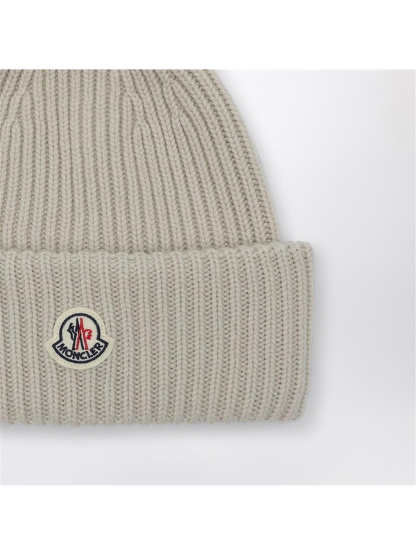 몽클레르 FW24 Moncler Beige wool and cashmere bonnet 3B000-66M1127 Beige