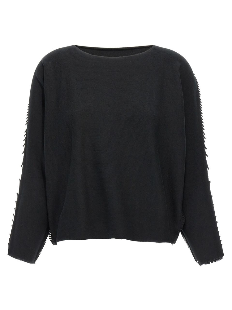 이세이미야케 FW24 Campagne sweater IM48KK36115 Black  