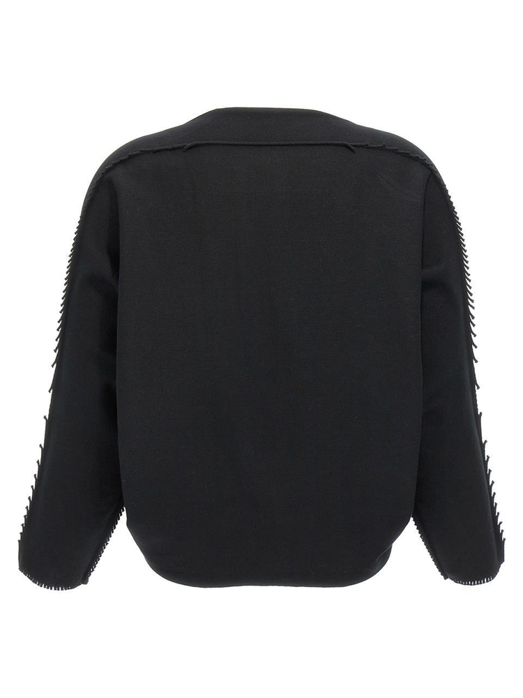 이세이미야케 FW24 Campagne sweater IM48KK36115 Black  