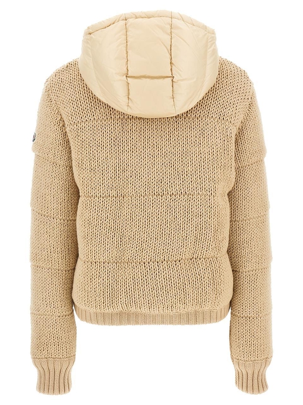 몽클레르 FW24 Padded cardigan J20939B00038M1172220 Beige