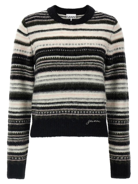 가니 FW24 Striped sweater K2391099 Multicolor