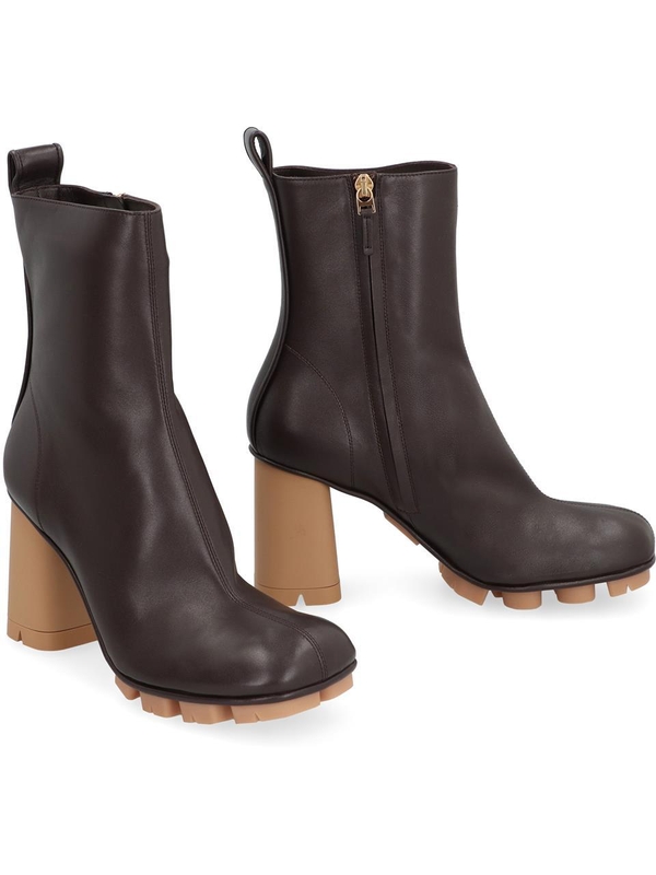 보테가베네타 FW24 Shore leather ankle boots 796507V4PS0_2113 brown