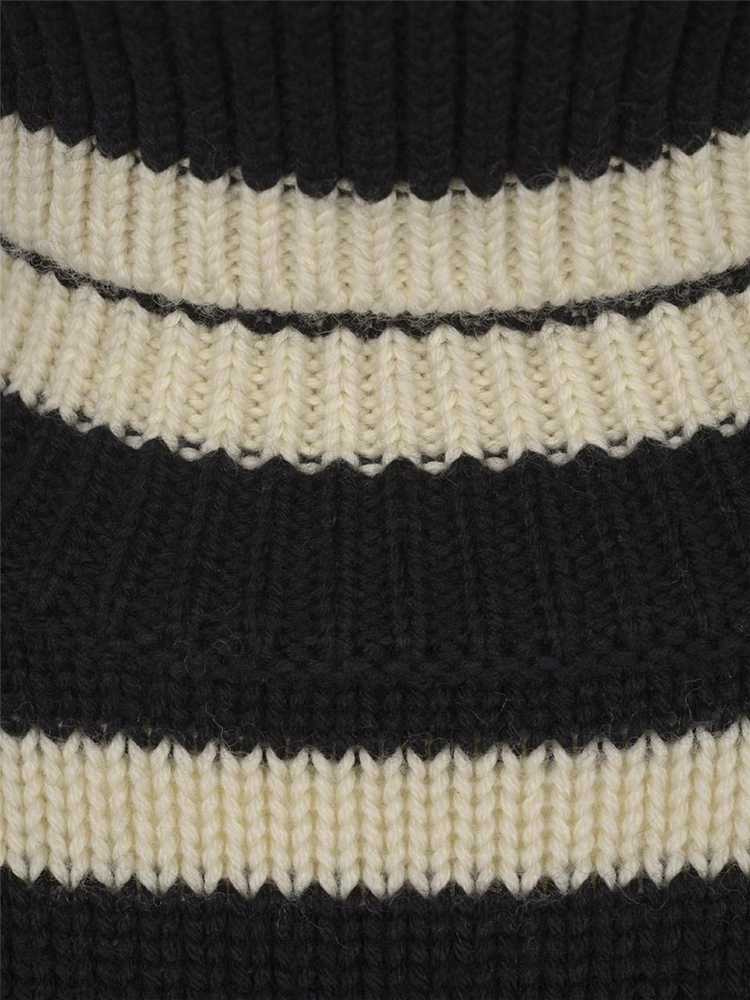 토템 FW24 TOTEME Sweaters 212562758210 BLACK STRIPE