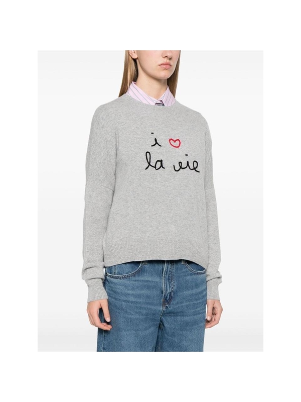 메종라비쉬 FW24 Sweater Maison Labiche UWBUZELINILOVE  HGREY One Color