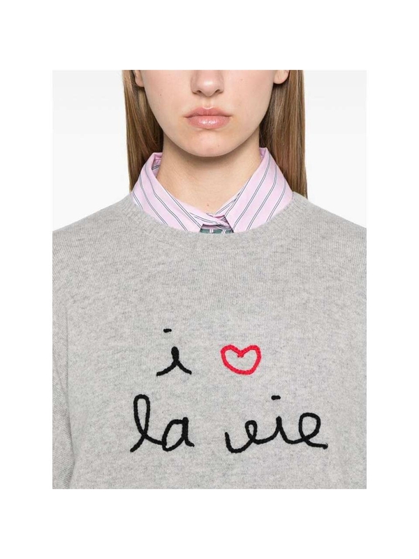 메종라비쉬 FW24 Sweater Maison Labiche UWBUZELINILOVE  HGREY One Color