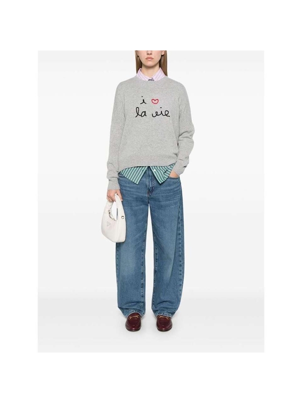 메종라비쉬 FW24 Sweater Maison Labiche UWBUZELINILOVE  HGREY One Color