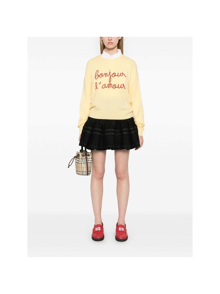 메종라비쉬 FW24 Sweater Maison Labiche UWBUZELINBJR  YELLO One Color