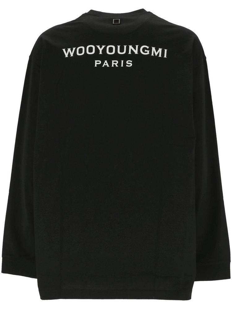 우영미 FW24 WOOYOUNGMI T-shirts and Polos Black W243TS17713B Black