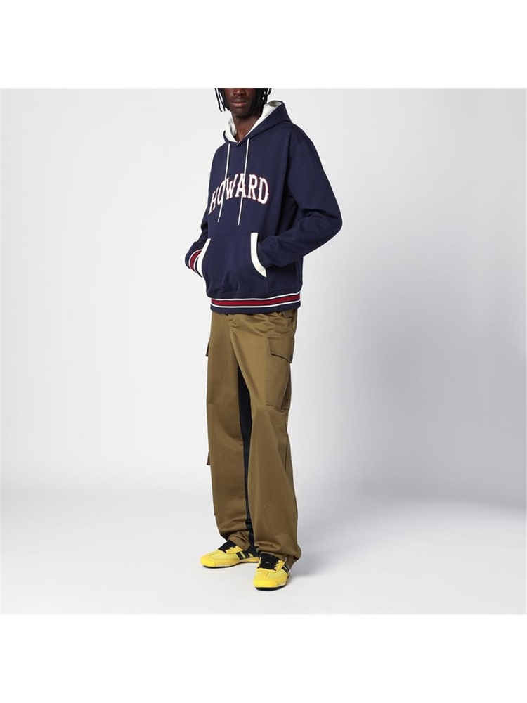 웨일스 보너 FW24 WALES BONNER Navy blue cotton Howard sweatshirt UA24JE01JE14 Blue