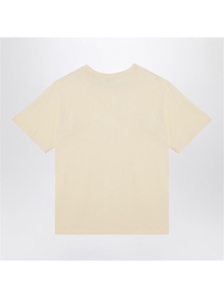 웨일스 보너 FW24 WALES BONNER Organic cotton light yellow T-shirt UA24JE29JE07 Yellow