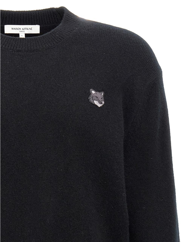 메종키츠네 FW24 Bold Fox Head sweater NM00805KT1006P199 Black  