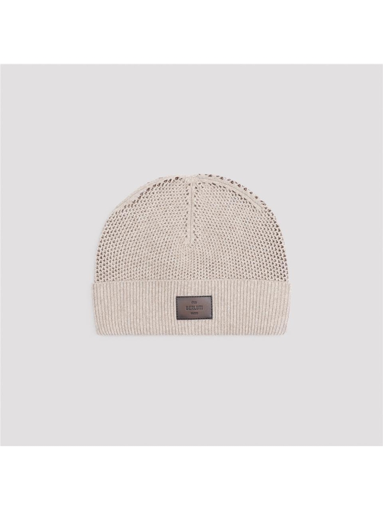 벨루티 FW24 Berluti Beanie Hat T27CA70.001 Nude & Neutrals