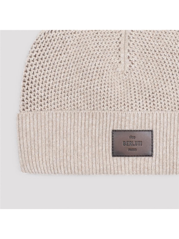 벨루티 FW24 Berluti Beanie Hat T27CA70.001 Nude & Neutrals