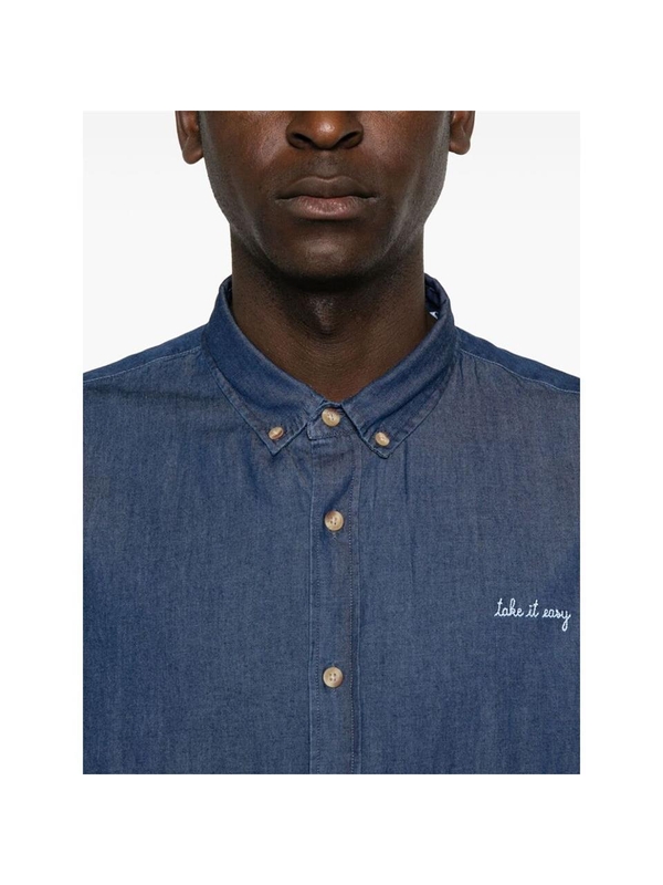 메종라비쉬 FW24 Shirt Maison Labiche SMMALESHTAKEIT  BLUE One Color