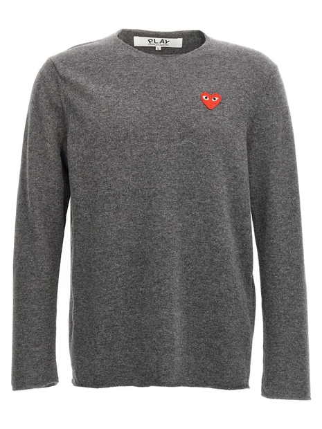 꼼데가르송 FW24 Heart sweater AXN0683 Gray