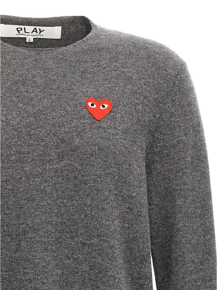 꼼데가르송 FW24 Heart sweater AXN0683 Gray