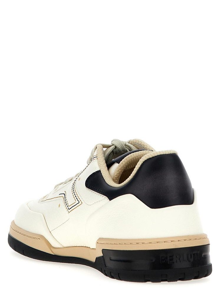 벨루티 FW24 Play-Off sneakers S6366001W02 White/Black