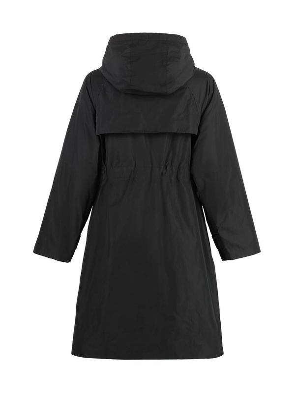 버버리 SS24 Hooded techno fabric raincoat 8070763125000_A1189 black